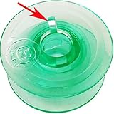 Bequilter 25Pcs/Box Clear Green Bobbins Compatible with Viking Husqvarna White Home #4125615-45#4131825-45
