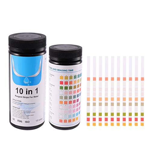 POPETPOP PH Tiras de teste de aquário 100 peças Tiras de teste de aquário Tanque de peixe fita de te