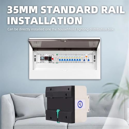 ATS 220V commutateur transfert automatique monophasé rail DIN inverseur source 63A - 5