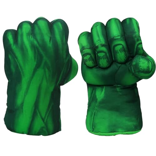 PROVAINT Superhero Hands Gloves are for Dressing up Games, Superhero Gloves for Adults and Children Christmas Halloween Birthday Gift(1 Pair, Green) Incredible