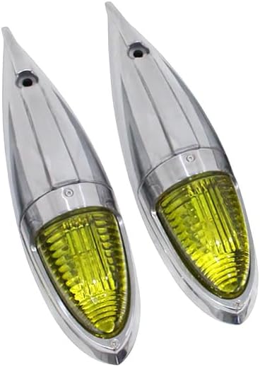 ナマズマーカー イエロー 黄 2個 12V 24V G18 ナマズランプ 大型車 トラック デコトラ サイドマーカー マーカーランプ