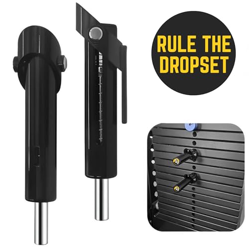 Image of Muscleape Drop Set Pin for Weight Stack - Quick Change Cable Machine Attachment, Heavy Duty Steel Gym Accessory for Fast Drop Sets, Bodybuilding & Hypertrophy Training. (2, Black, Universal)