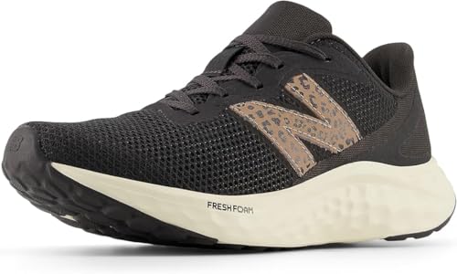 New Balance Women's Fresh Foam Arishi V4 Running Shoe, Black Cement/Flat Taupe/Angora, 6