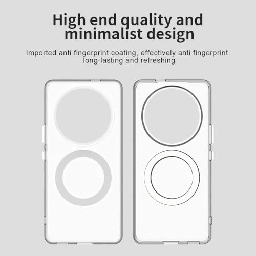 Pzwoxukhov Compatible with Honor X9c 5G Case Cover,Supports Wireless Charging,Shockproof Magnetic Phone Case，Compatible with Honor Magic 7 Lite 5G Case White
