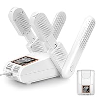 Noetopolis Boots Dryer: 2 Pairs Shoe Dryer and Deodorizer Electric - Glove Dryer & Boot Warmer with UV Light - Footwear Dryers Machine with 8 Modes Timer - Foldable & Quick Drying & Adjustable Rack