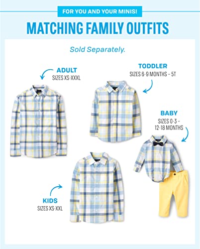 The Children's Place boys Dad And Me Poplin Button Up Long Sleeve Shirt2