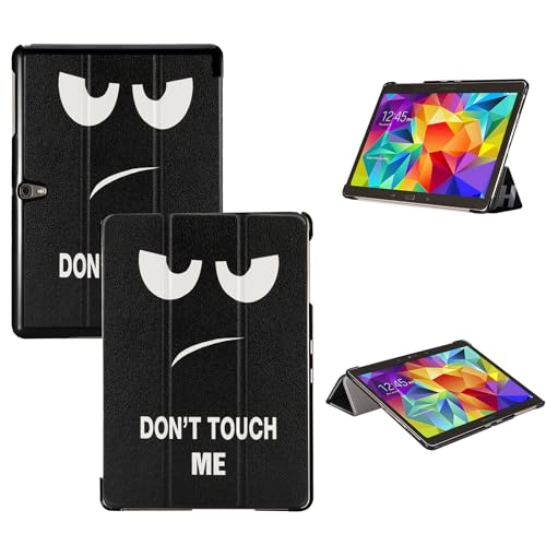 Tri-Fold Case Compatible with Samsung Galaxy Tab S 10.5 inch Tablet - SM T800&T801&T805&T807 (2014 Released), Includes a Screen Protector - Premium PU Leather Tri-Fold Cover with Auto Sleep/Wake