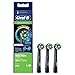 Oral-B Clean Maximiser Cross Action Testine Spazzolino Elettrico, 3D white, Azione Sbiancante, Confezione da 3 Pezzi, Nero