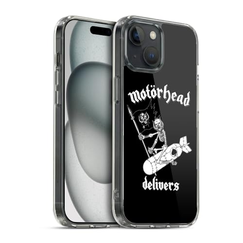 Carcasa iPhone 15 Motorhead gel flexible evita caídas libres