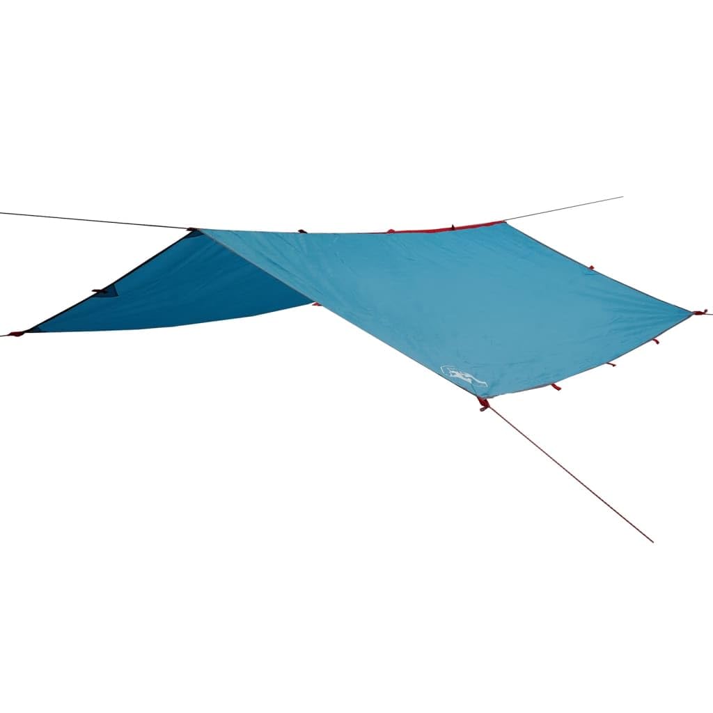 Tarp Outdoor Tent 360x294 cm Zeltplane Tarp für Hängematte Wasserdicht Tarp Camping Zelt Plane Ultraleicht Camping Zeltplane Zeltunterlage für Ourdoor Camping Polyester Blau