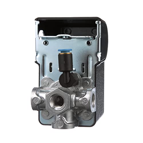 Condor Campbell Hausfeld Air Compressor Pressure Switch 120-155 PSI, Pressure Push Button, Automatic, Black