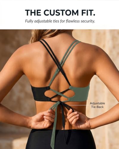 Image of Holipick Twist Front Bikini Tops for Women - Push Up Bathing Suit Top Padded Swimsuit Top