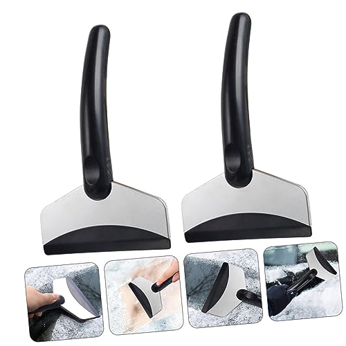 ibasenice 6 Pcs Snow Shovel Ice Scraper for Cars Truck Snow Remover Ice Crusher Ice Scraper Car Snow Removal Tool Windshield Stainless Spatula Ice Shovel Car Snow Broom Detachable Abs Frost