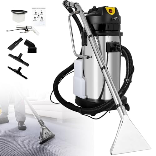 Máquina portátil de limpieza de alfombras, limpiadora de alfombras con cepillo pulverizador, extractor, aspiradora para tapicería y suelos húmedos, limpiador de manchas para alfombras y tapicería 30L