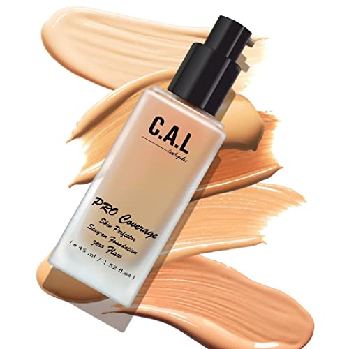 Image of CAL Losangeles Liquid Matte Foundation, Unisex Skin Perfector for All Types of Skins, Stay On Full Coverage Oil Free Flawless Waterproof Make Up Foundation for Men & Women Everyday Use(Coral Beige)