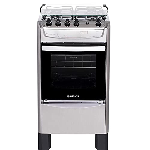 Fogão 4 bocas Inox Atlas New Fastcook com Acendimento Automático
