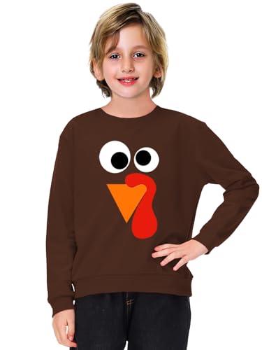 Image of Remimi Kids Halloween Sweatshirt Long Sleeve Thanksgiving Tops 3-14 Years