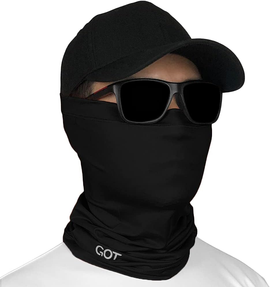 UPF 50+ Fishing Neck Gaiter - UV Face Mask Sun Protection for Men & Women - Camo SPF Face Cover Gator