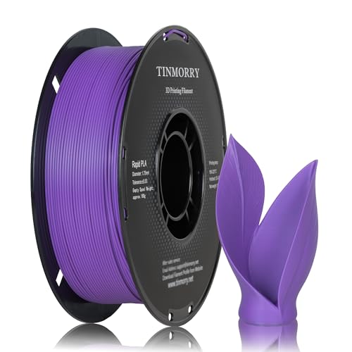 Image of TINMORRY Rapid PLA Filament 1.75 mm, 1 KG, Grape Purple | Up to 300 mm /s, Smooth Printing, Neatly Wound, Low Warping, Compatible with Most FDM 3D Printers, Beginner-Friendly