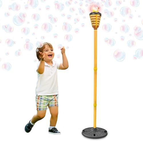 Tiki Torch Bubbler - Summer Pool Party Bubble Machine with Lights...