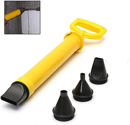 ConPush Pistola de Calafateo de Cemento Pistola para Mortero?Bomba de Mortero de Mano con Accesorios y 4 Boquillas