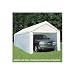 King Canopy White Side Wall Kit with Flaps, 10' x 20'