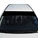 LEXEN Sun Strip Visor Premium Vinyl Decal Windshield Uncut 60"X12" (Black)