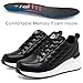 GURGER Zapatillas de Cuña para Mujer Bambas Cuña Zapatos Deportivas Ligeras y Transpirable Wedge Plataforma Sneakers Negro 37 Imagen de GURGER Zapatillas de Cuña para Mujer Bambas Cuña Zapatos Deportivas Ligeras y Transpirable Wedge Plataforma Sneakers Negro 37