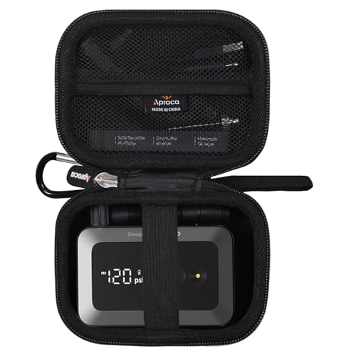 Aproca Case Compatible with HOTO Mini Bike Tire Pump, Portable Storage Bag for Accessories (Case Only)