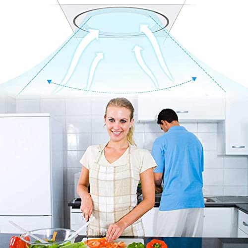 Ventilateur d'extraction de ventilation de 4 '' avec capot d'échappement à haut débit - 7