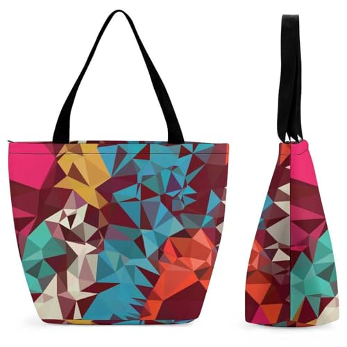Sac irrégulier coloré pour femme grand sac à bandoulière de voyage 28.5cm