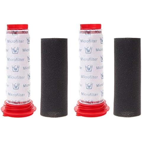 Rediboom 2-Pack Washable Main Stick Filter + Foam Insert for Bosch Athlet Cordless Vacuum Cleaner BCH6PETGB BCH625KTGB BCH61840GB Cover