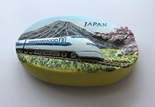 Imán decorativo 3D Japan Shinkansen 5x7 cm miniatura 2