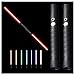 Hxloaq Sabre Laser Heavy Dueling Poignée en Métal dans Les Jouets, Sabre Laser Rechargeable 7 Couleurs, Épée À LED 2-en-1 avec Son Brillant Cadeaux Star Wars, pour Enfants Adultes