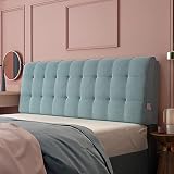 Cojines De Respaldo Suaves Para Cabecera Cojines Protectores De Cabecera Con Funda Extraíble Y Lavable Funda De Cabecera Almohada De Cuña Para Leer Almohada De Respaldo De Cama Doble,Green-160*60cm