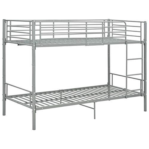 Tidyard Etagenbett Metallbett mit 2 Betten Stockbett mit Lattenroste...