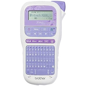 Brother PT-H200 Label Maker, P-Touch Craft Label Printer, Handheld, QWERTY Keyboard, Up to 12mm Labels, Includes 12mm…