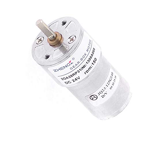 Motor de corriente continua de 24V con reductor de velocidad Aexit de 150RPM y 2 pines