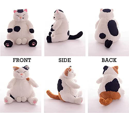 Floerroyale Japanese Lazy Cat Plush Toy Pillow,Cat Plush With Balls Stuffed Animal,Cute Cartoon Cat Plush Doll, Birthday Party Gifts For Adult Boys And Girls,Brown,17.7In #TOP5