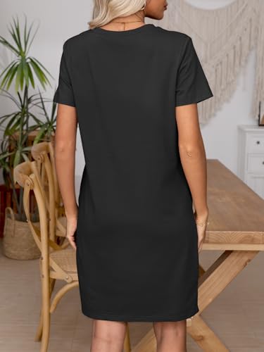 ANRABESS Women's Summer Casual T Shirt Dresses Short Sleeve Crewneck Striped Mini Shift Dress 2025 Beach Vacation Outfits4