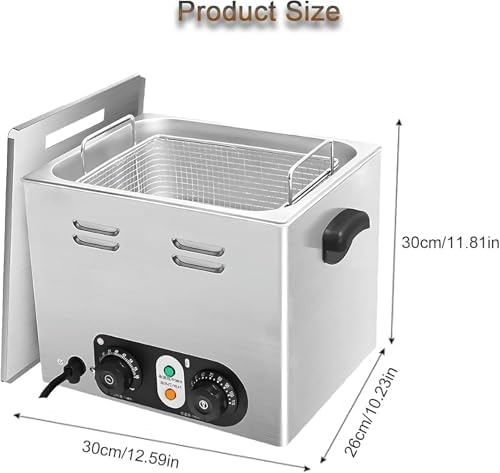 Caldera eléctrica comercial con capacidad para 45 huevos, acero inoxidable de 2600 W, con cesta de malla para restaurante y catering