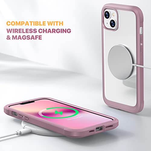 image for Diaclara Designed for iPhone 13 Case, Full Body Rugged with Built-in T