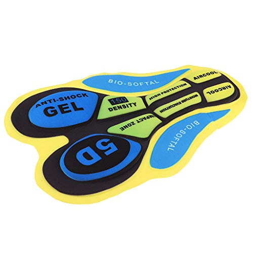 LEIPUPA 2 Peças Femininas Masculinas Calções de Ciclismo Almofadas de Bicicleta para Bicicleta Calça