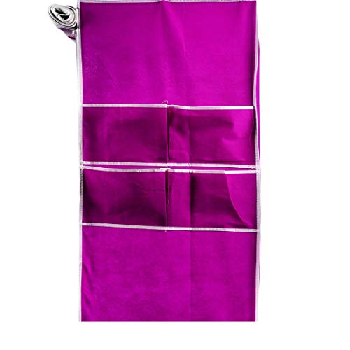 Image of 6+2 Shelves Fancy and Foldable Collapsible Closet Cabinet Cloth Rack Printed Wardrobe 88206 (Standard, Pink) Storage Unit