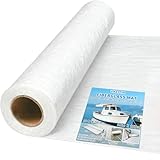 Fiberglass Mat 50 in x 30 ft, 125 Sq. Ft Fiberglass Chopped Strand Mat Resin & Epoxy Compatible, Boat Marine Roofing Repair Fiber Glasses Sheet Roll Package 1 oz/1 Sq. Ft