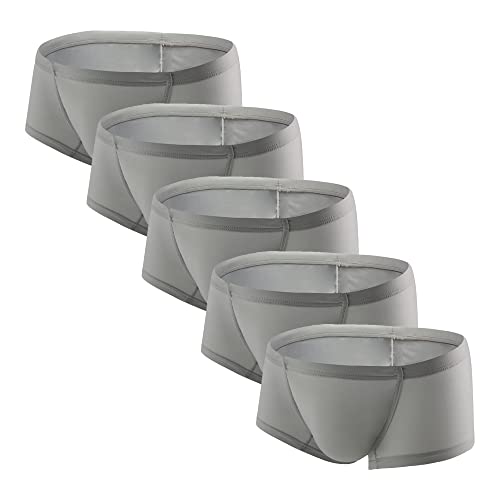 Boxer en soie glacée extensible caleçon respirant et mince à taille basse