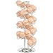 Toplife Spiral Design Stainless Steel Egg Skelter Dispenser Rack,Storage Display Rack,Silver