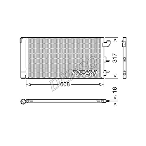 DENSO Condensatore, Climatizzatore DCN09144 Compatibile con: FIAT PANDA, PANDA Kasten/Schrägheck