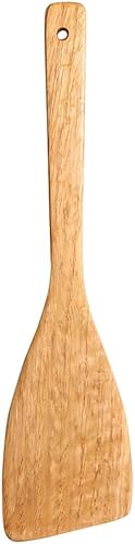 Espátula de madera para cocinar, espátula de cocina de mango largo, pala de arroz, espátula antiadherente, cucharas de madera, raspador, cuchara de