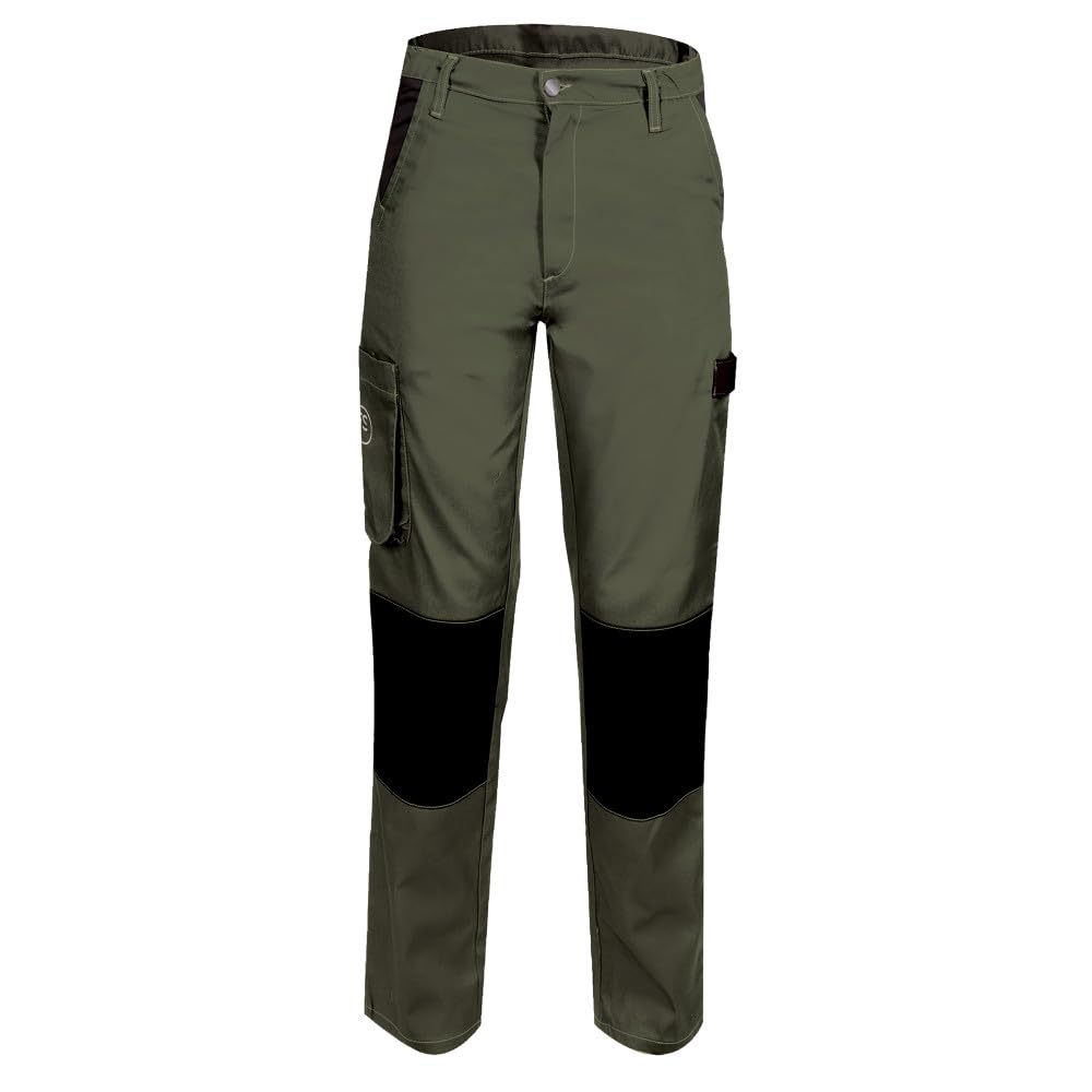 Fashion Sécurité Pantalon de Travail Femme Kaki Résistant, Confortable et Tendance - Bricolage et Jardinage